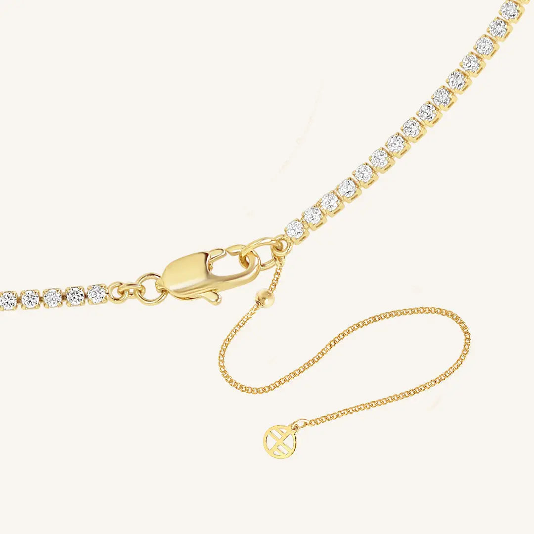 The    Elle Tennis Chain by  Francesca Jewellery from the Necklaces Collection.