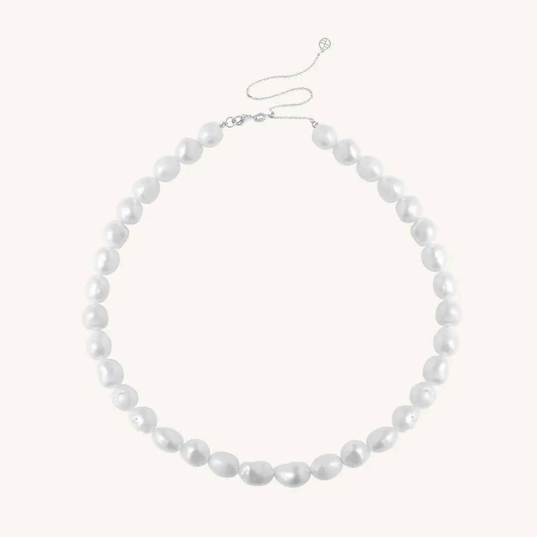 The  SILVER  Elyse Pearl Necklace by  Francesca Jewellery from the Necklaces Collection.