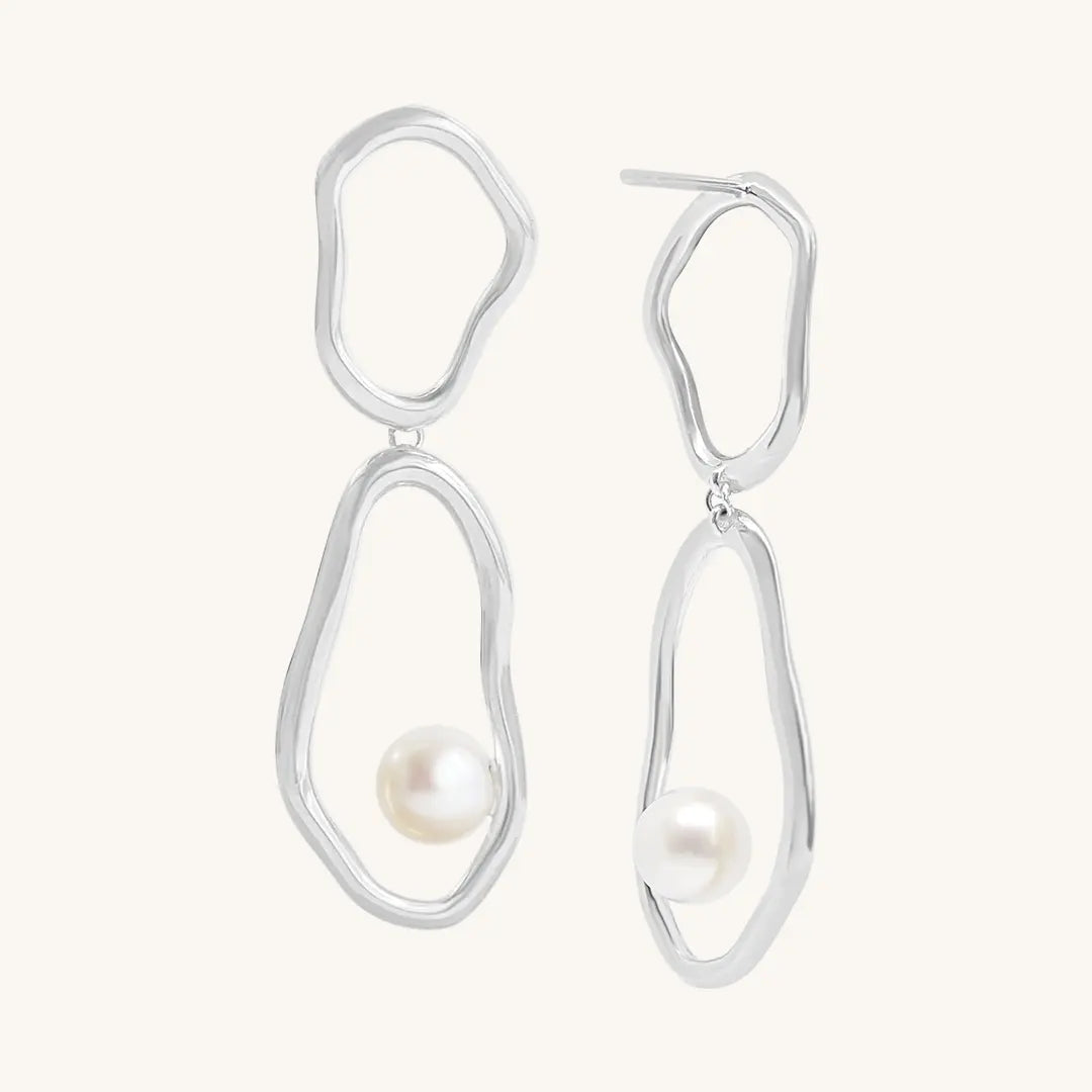 The  SILVER  Emerson Earrings by  Francesca Jewellery from the Earrings Collection.