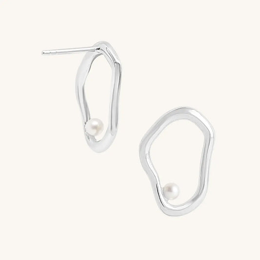 The  SILVER  Emerson Studs by  Francesca Jewellery from the Earrings Collection.