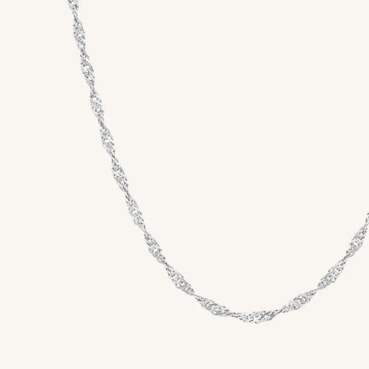 The  SILVER  Entwine Chain by  Francesca Jewellery from the Necklaces Collection.