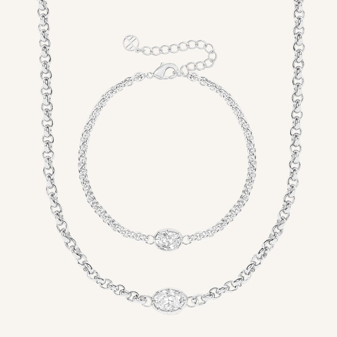 Estelle Chain and Bracelet Set