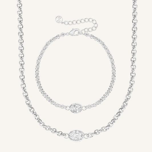 Estelle Chain and Bracelet Set