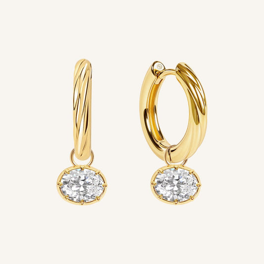Estelle Charm Hoops
