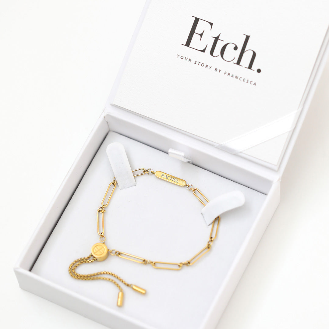 Etch Chain Bracelet