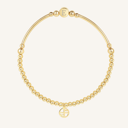 Etch Alpha Charm Bracelet
