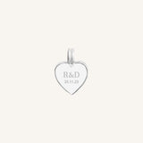 Etch Behold Heart Charm