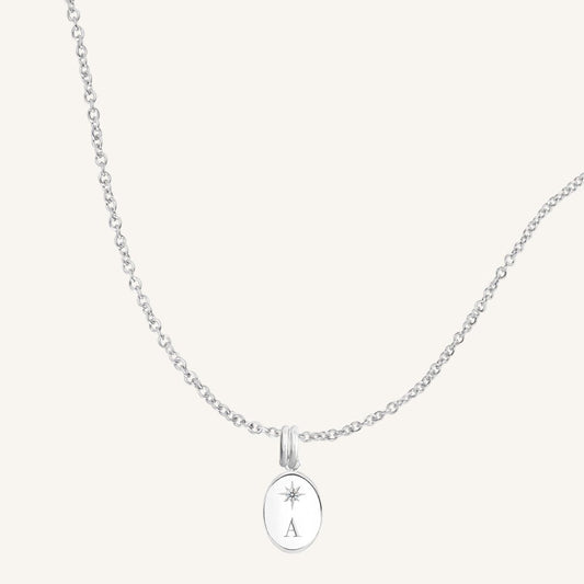 Etch Birthstone Charm Necklace