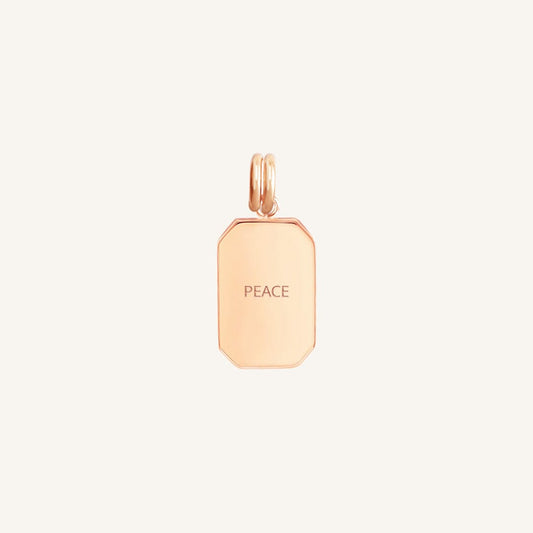 Etch Peace Charm