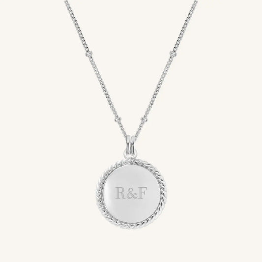 The  SILVER-Bobble  Etch Rope Necklace by  Francesca Jewellery from the Necklaces Collection.