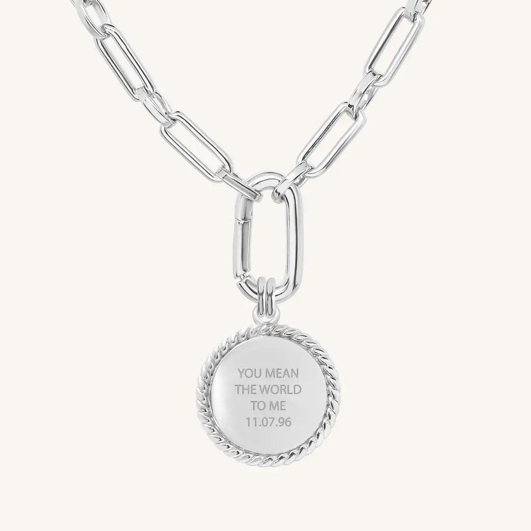 The  SILVER-Link  Etch Rope Necklace by  Francesca Jewellery from the Necklaces Collection.