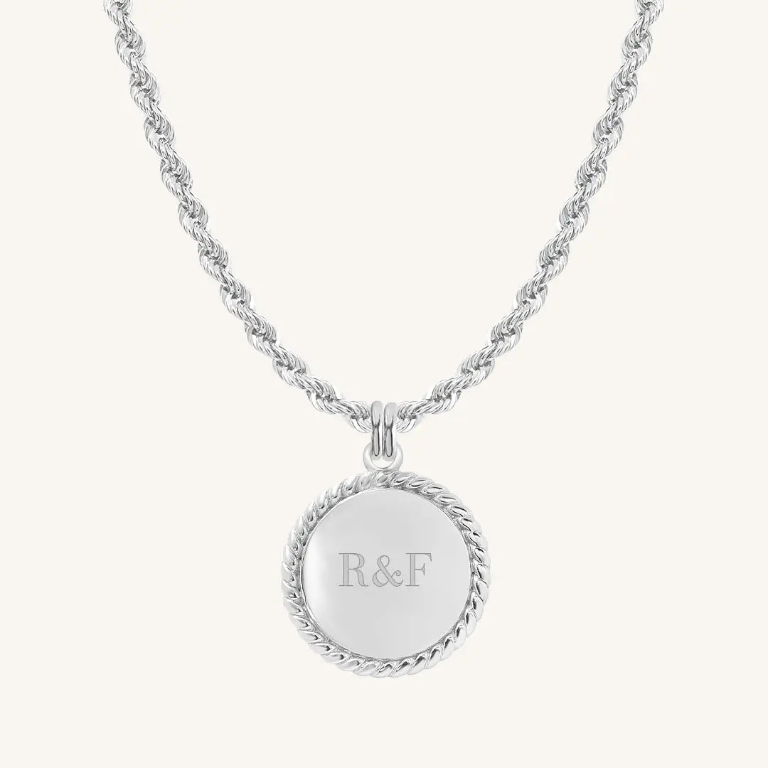 The  SILVER-Rope  Etch Rope Necklace by  Francesca Jewellery from the Necklaces Collection.
