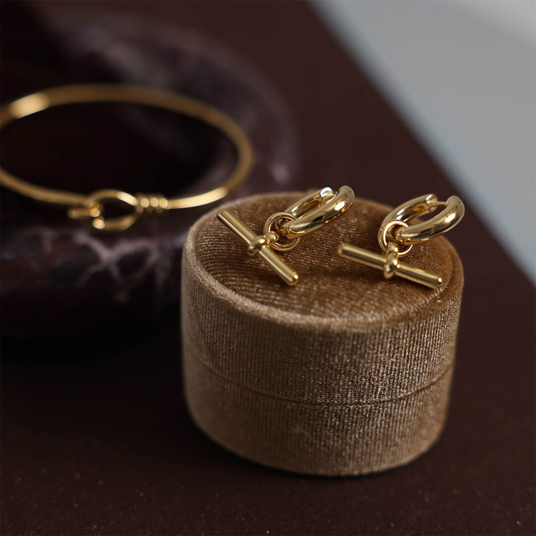 Etta T-Bar Hoops and Bracelet Set