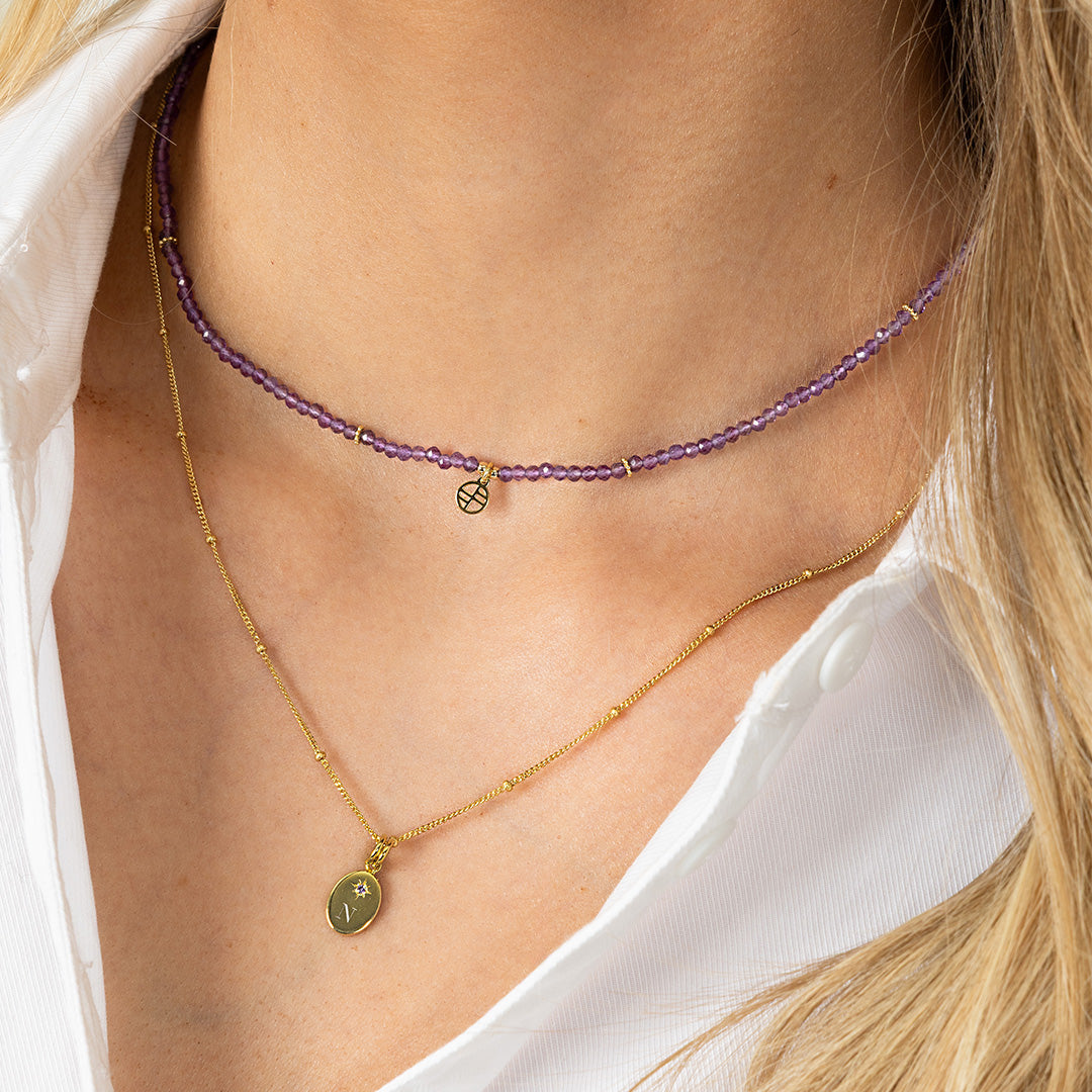 February Birthstone Necklace