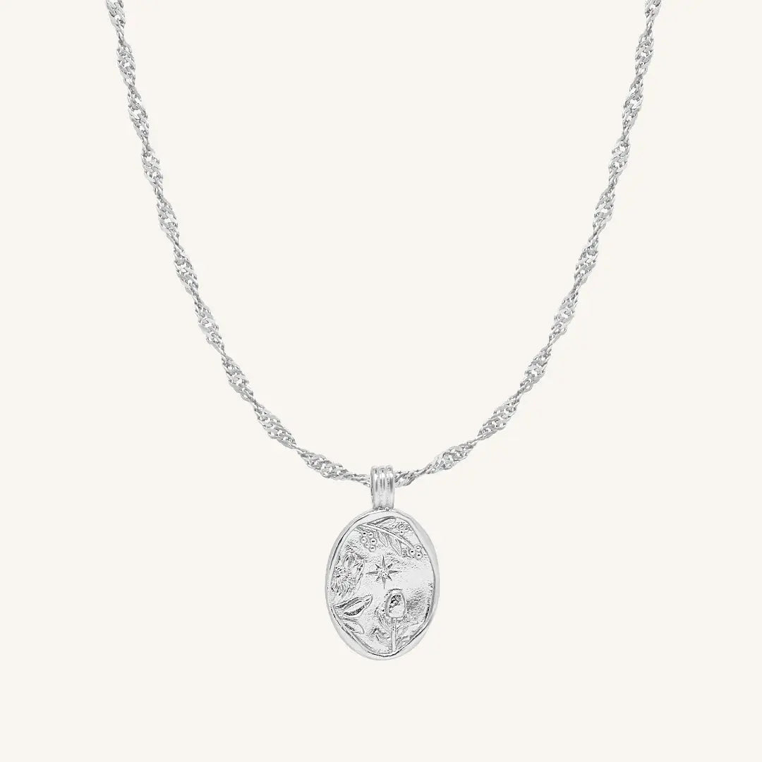 The  SILVER-Entwine  Flora Necklace by  Francesca Jewellery from the Necklaces Collection.