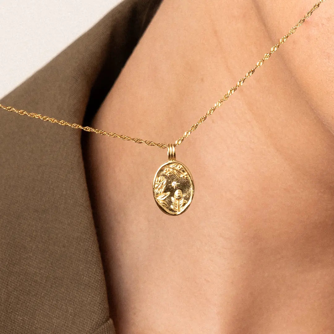 The    Flora Pendant by  Francesca Jewellery from the Charms Collection.