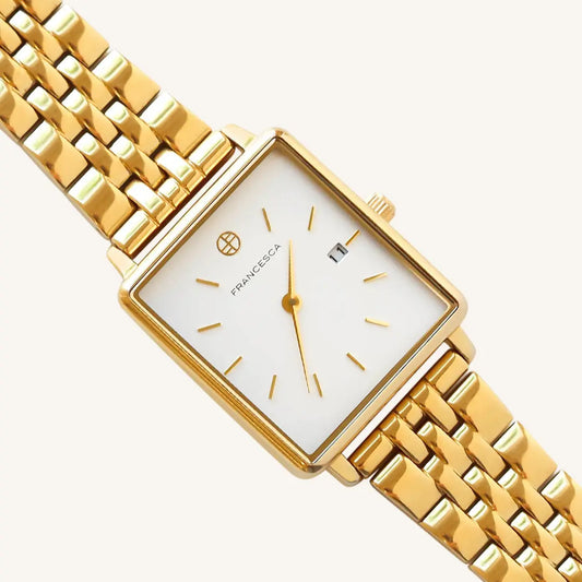 The  GOLD  Franc Watch Link by  Francesca Jewellery from the Accessories Collection.
