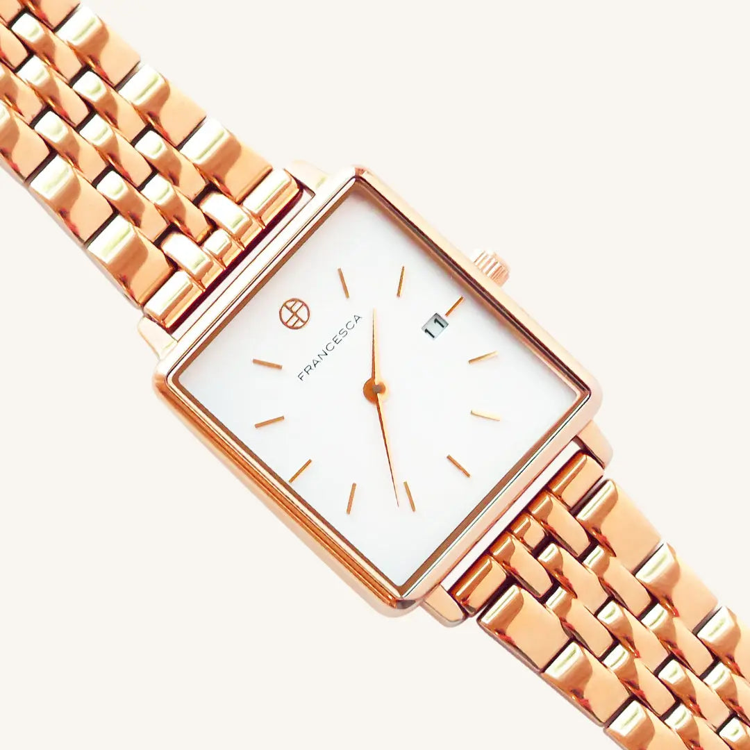 The  ROSE  Franc Watch Link by  Francesca Jewellery from the Accessories Collection.