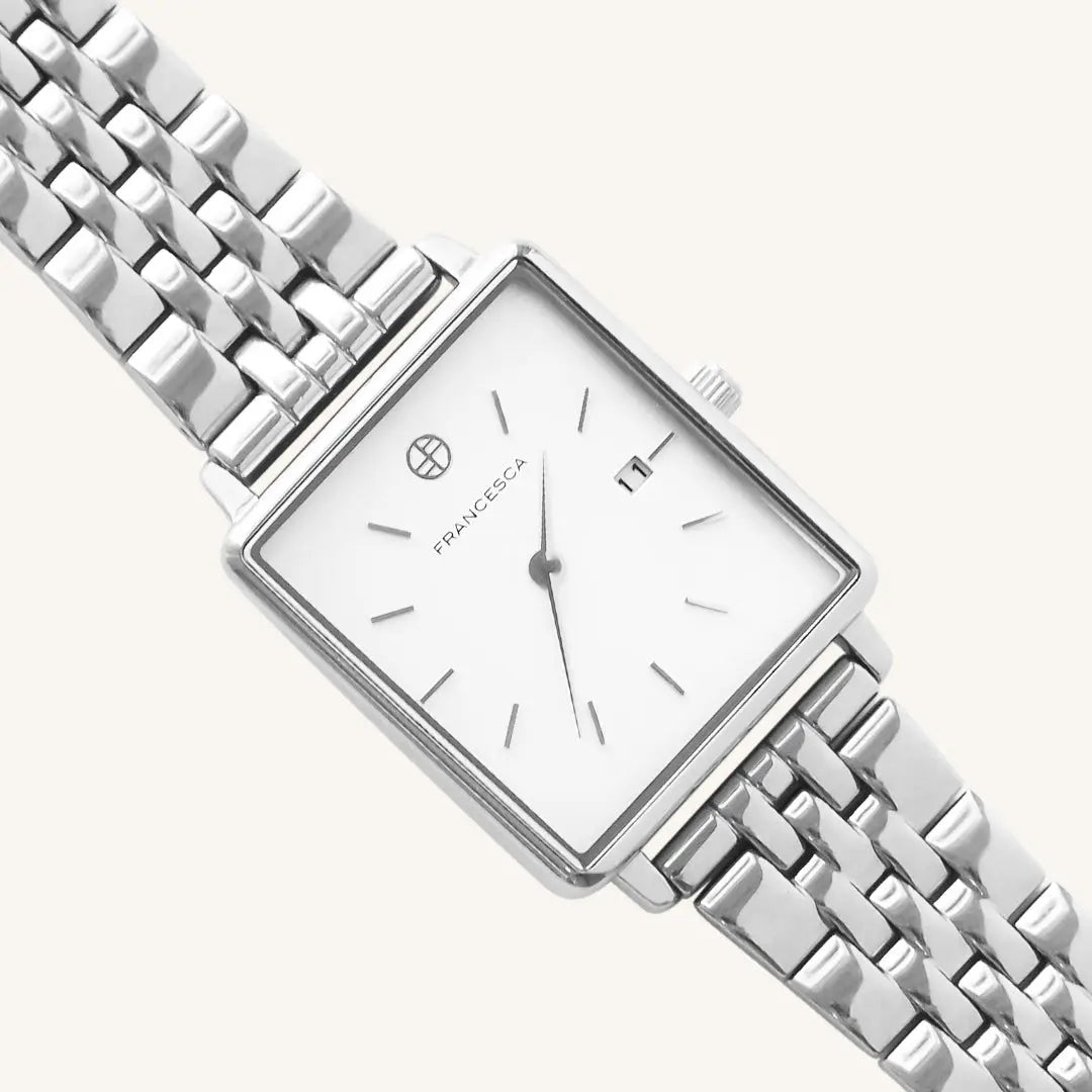 The  SILVER  Franc Watch Link by  Francesca Jewellery from the Accessories Collection.