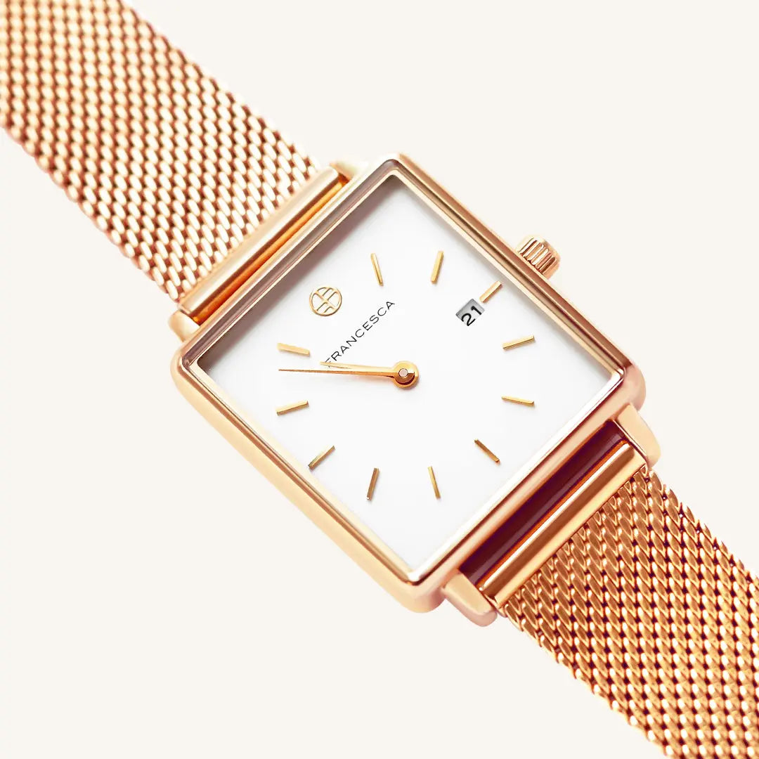 The  ROSE  Franc Watch Mesh by  Francesca Jewellery from the Accessories Collection.