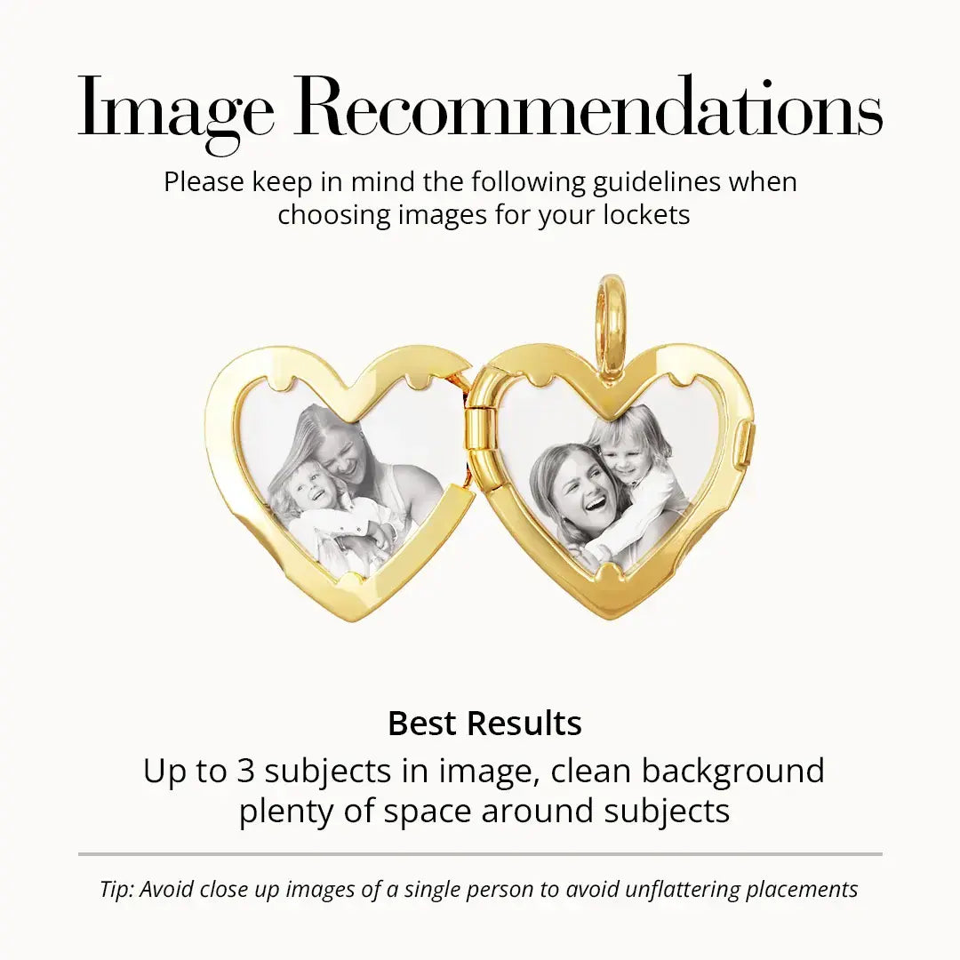 Behold Heart Photo Locket