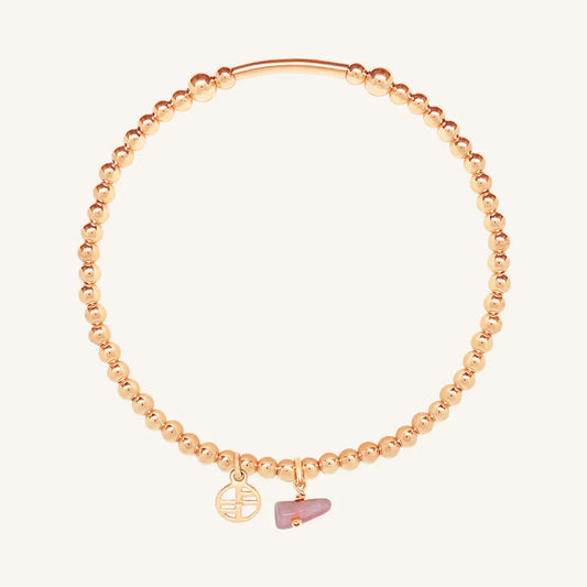The  ROSE-L  Hendrix Create Bracelet Pink Opal by  Francesca Jewellery from the Bracelets Collection.