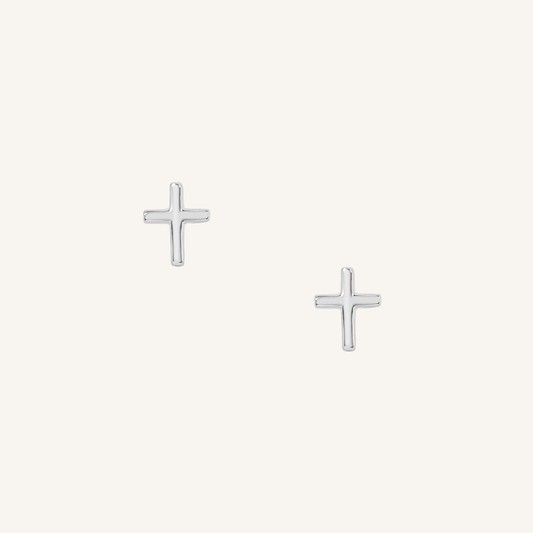 Hope Cross Studs