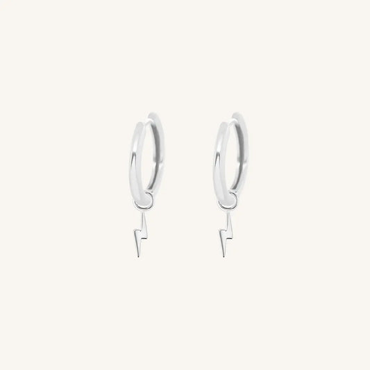 The  SILVER-Ari  Ignite Plain Hoops by  Francesca Jewellery from the Earrings Collection.