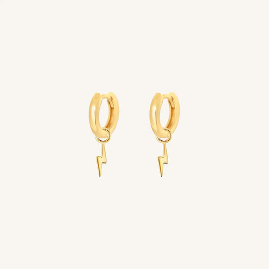 The  GOLD-Billie  Ignite Plain Hoops by  Francesca Jewellery from the Earrings Collection.