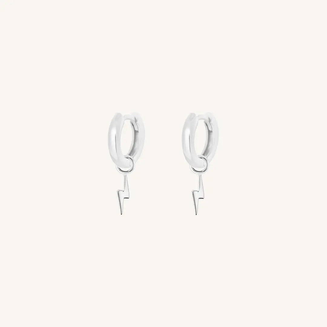 The  SILVER-Billie  Ignite Plain Hoops by  Francesca Jewellery from the Earrings Collection.