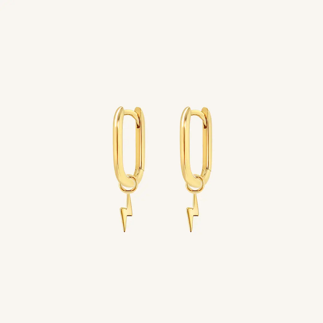 The  GOLD  Ignite Marley Hoops by  Francesca Jewellery from the Earrings Collection.