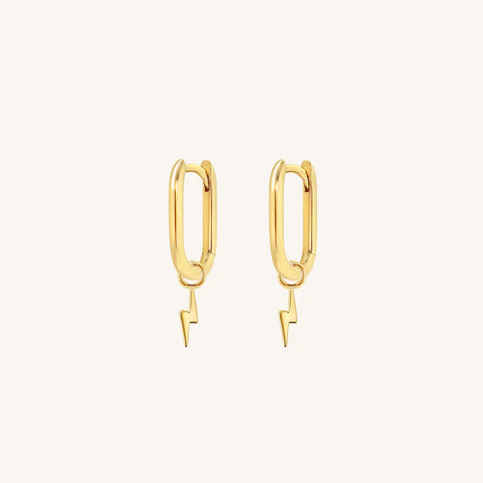 The  GOLD  Ignite Marley Hoops by  Francesca Jewellery from the Earrings Collection.