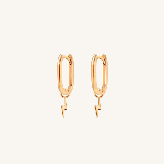 The  ROSE  Ignite Marley Hoops by  Francesca Jewellery from the Earrings Collection.