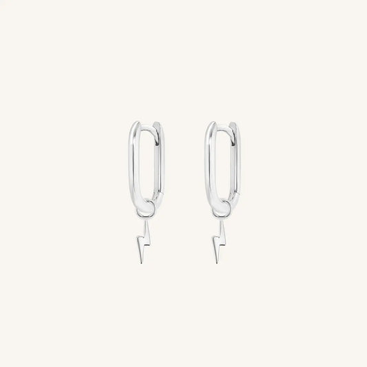 The  SILVER  Ignite Marley Hoops by  Francesca Jewellery from the Earrings Collection.