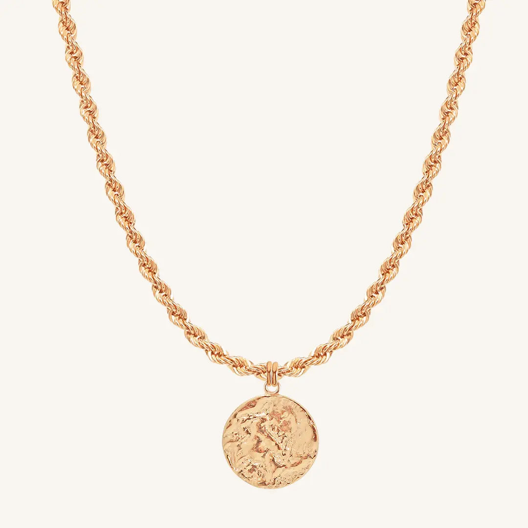 The  ROSE-Rope  Imprint Necklace by  Francesca Jewellery from the Necklaces Collection.