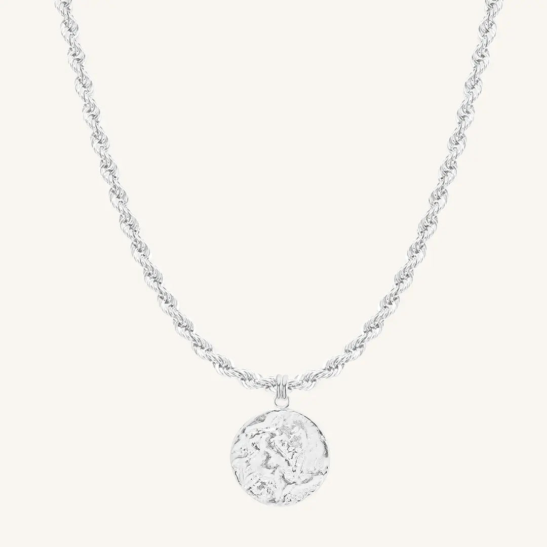 The  SILVER-Rope  Imprint Necklace by  Francesca Jewellery from the Necklaces Collection.