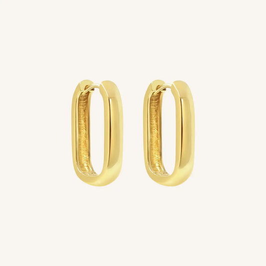 The  GOLD  Inez Hoops by  Francesca Jewellery from the Earrings Collection.
