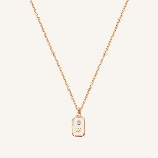 Iridescent Zodiac Necklace