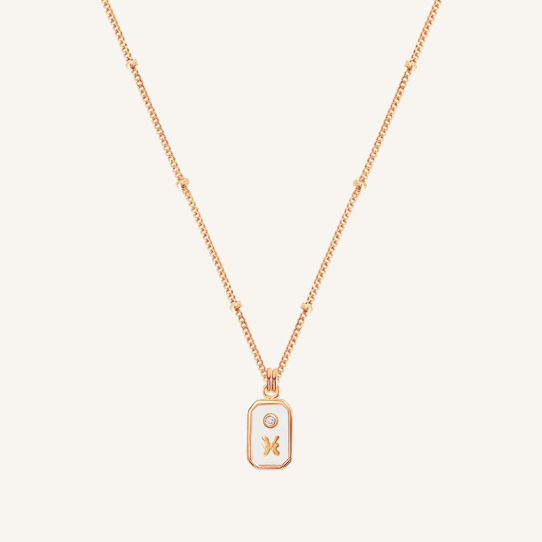 Iridescent Zodiac Necklace