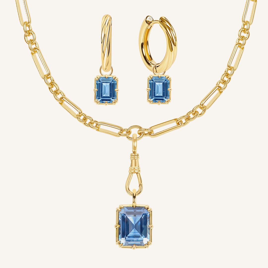Isla Fob Chain and Hoops Set