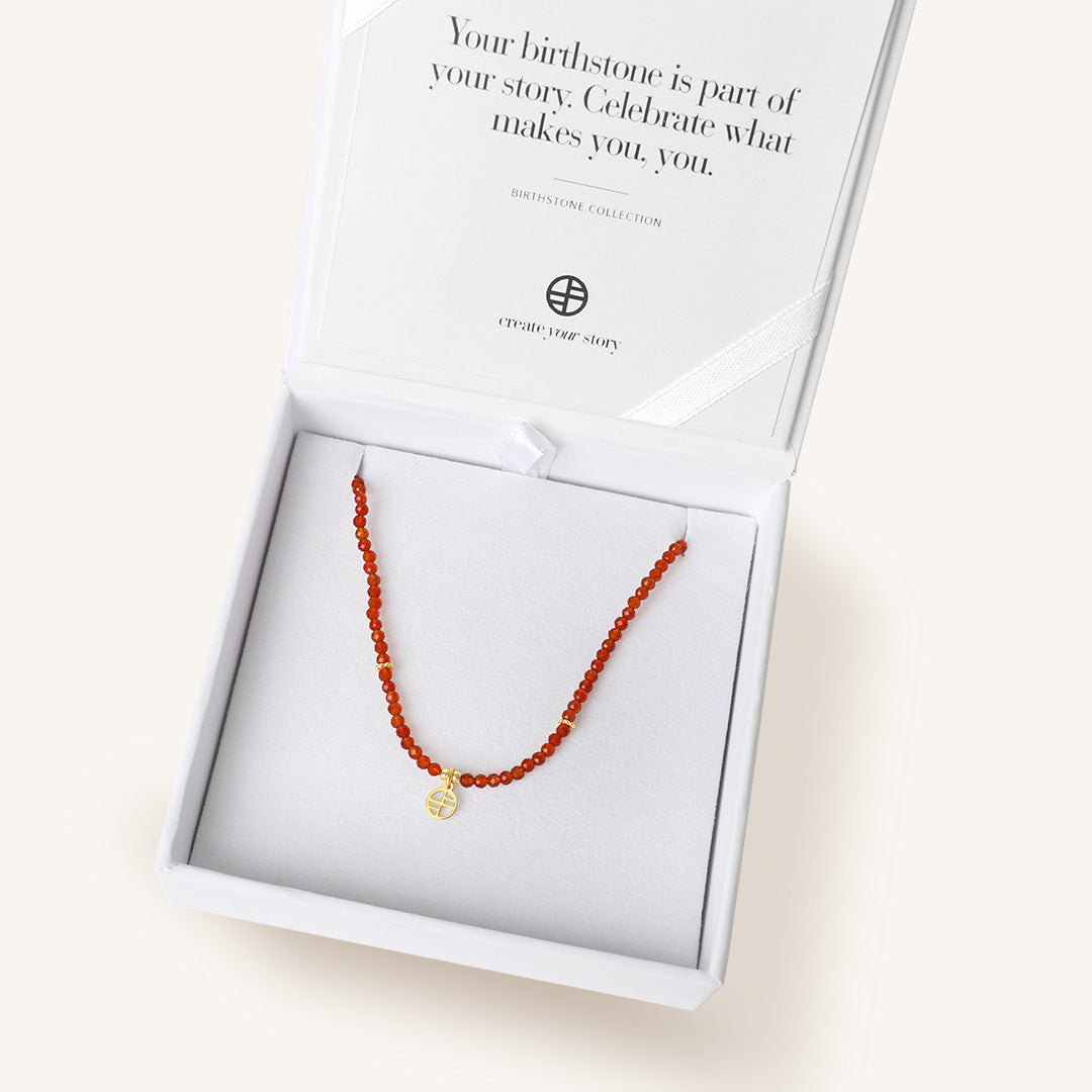 January Birthstone Necklace