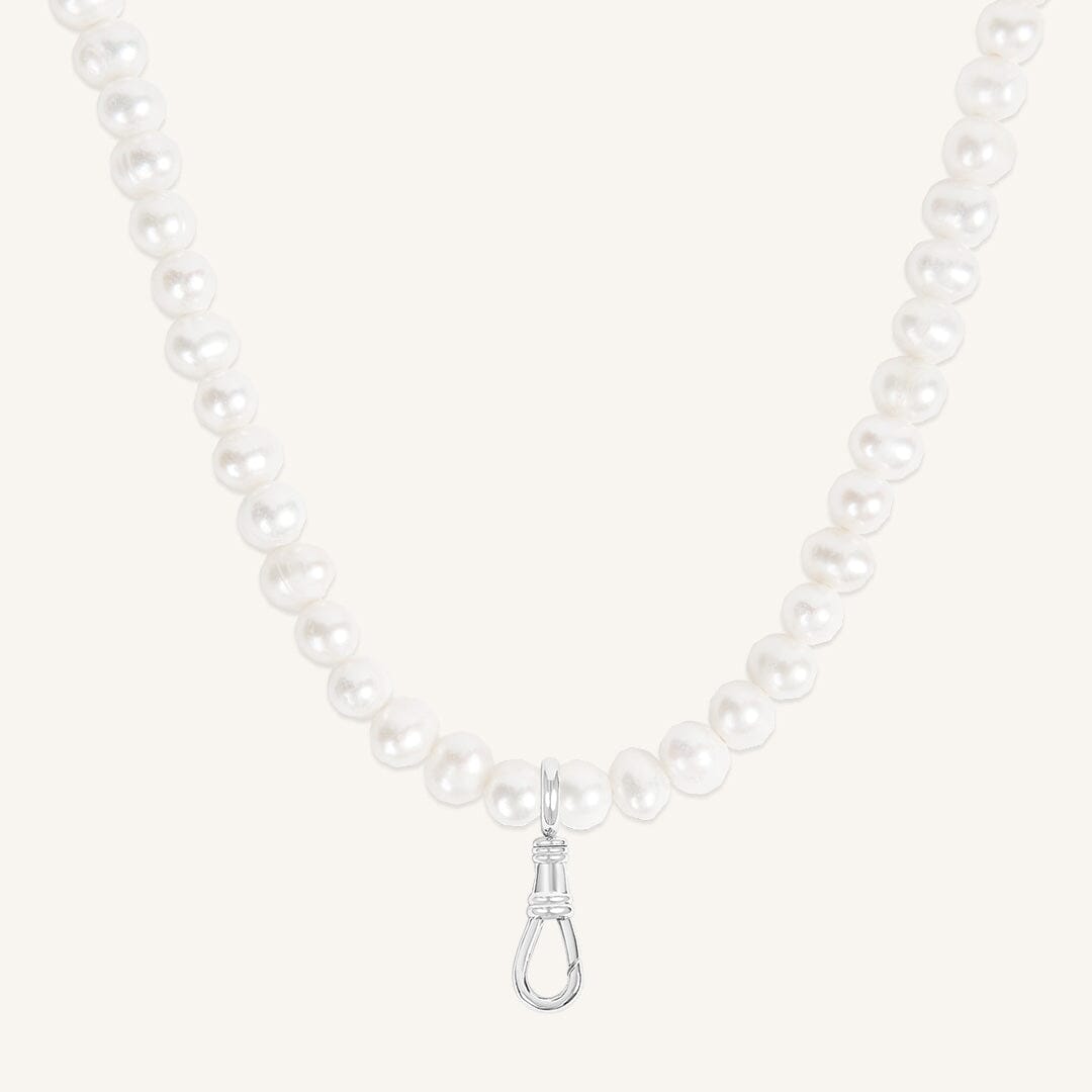 Audrey Pearl Fob Necklace