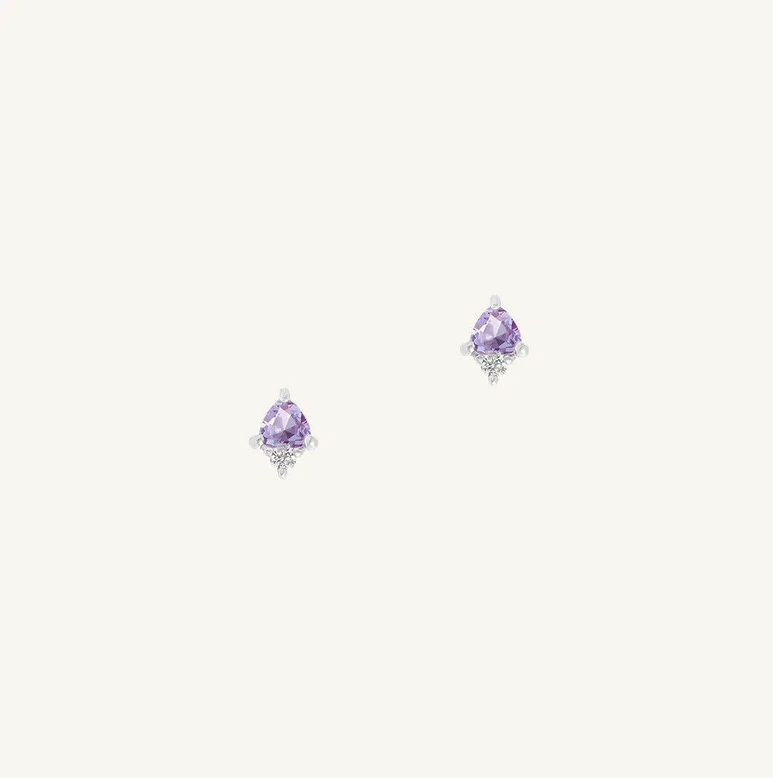 The  SILVER  June Birthstone Studs by  Francesca Jewellery from the Earrings Collection.