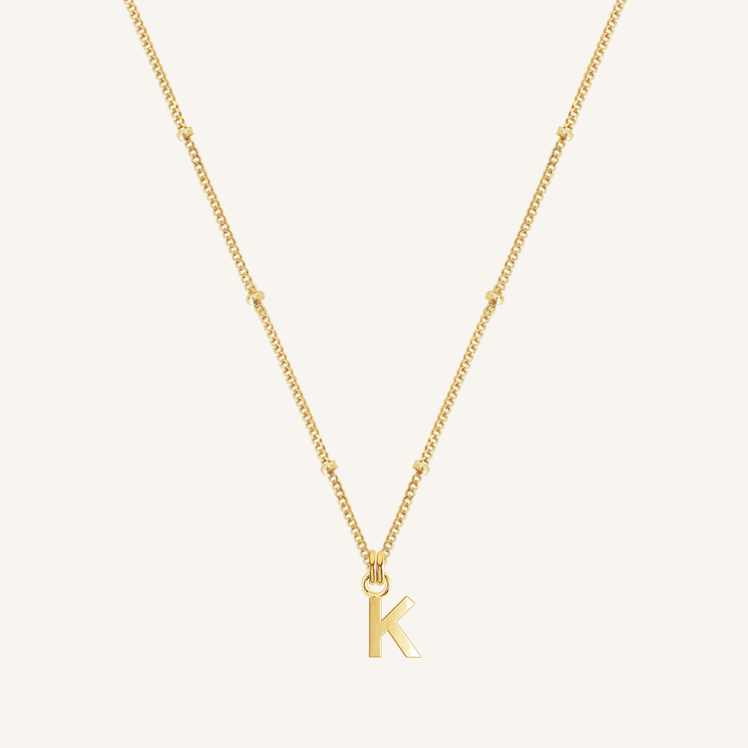 Letter Necklace Bobble Chain