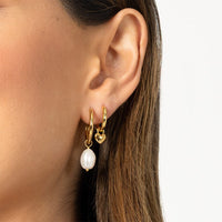 Keshi Pearl Hoops - Stone of Potential