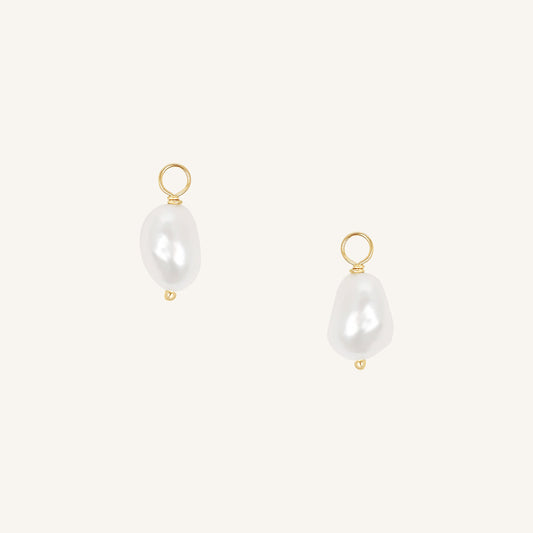 Keshi Pearl Hoop Charm (Set of 2)