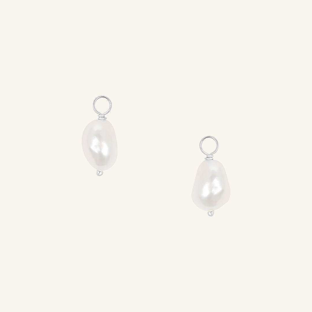 Keshi Pearl Hoop Charm (Set of 2)