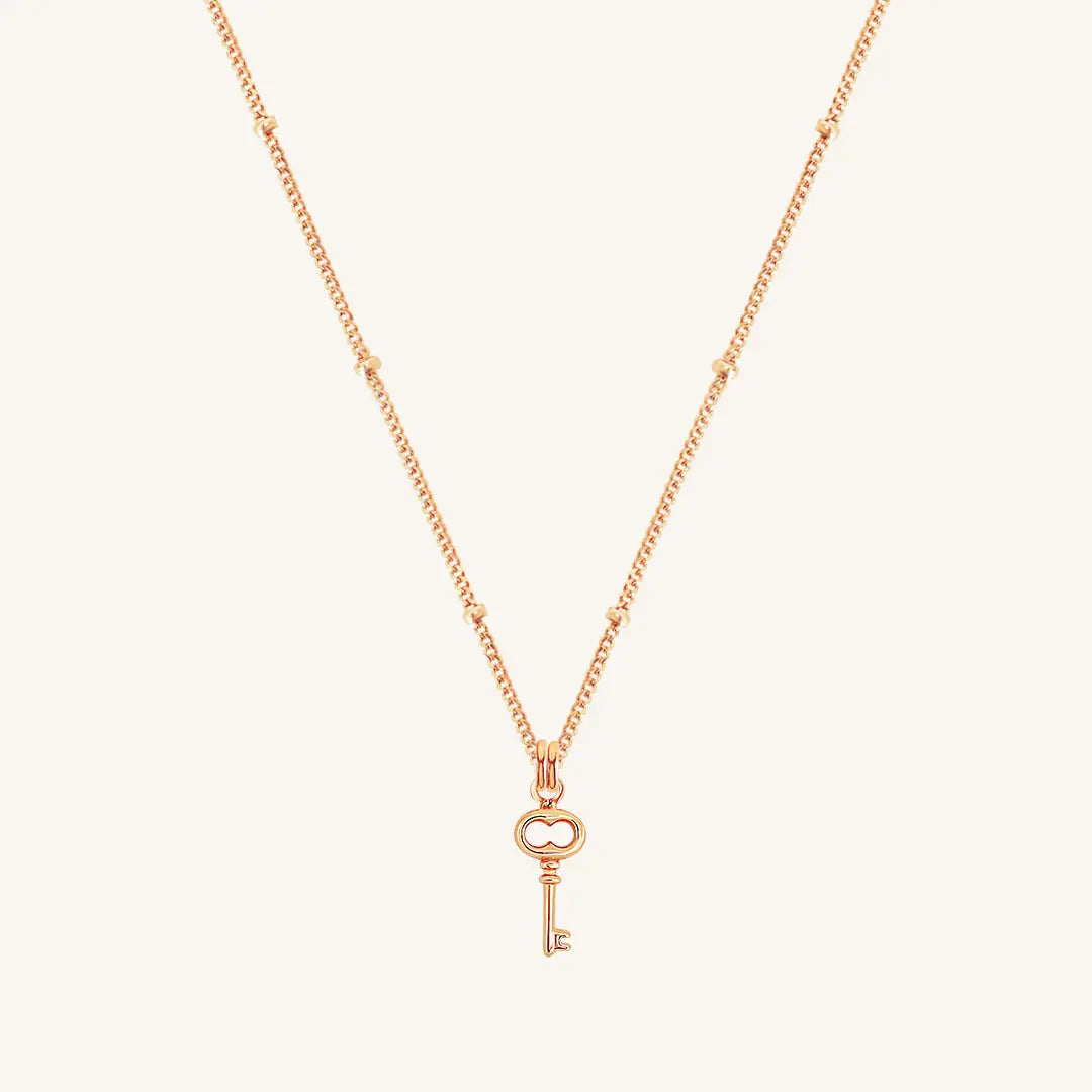 The  ROSE-BOBBLE  Key Necklace by  Francesca Jewellery from the Necklaces Collection.