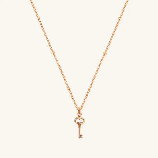 The  ROSE-BOBBLE  Key Necklace by  Francesca Jewellery from the Necklaces Collection.