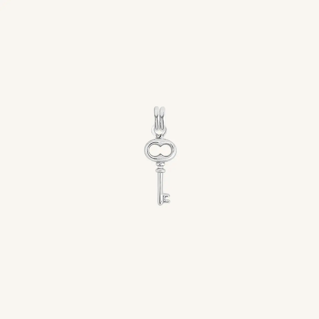 The  SILVER  Key Charm by  Francesca Jewellery from the Charms Collection.